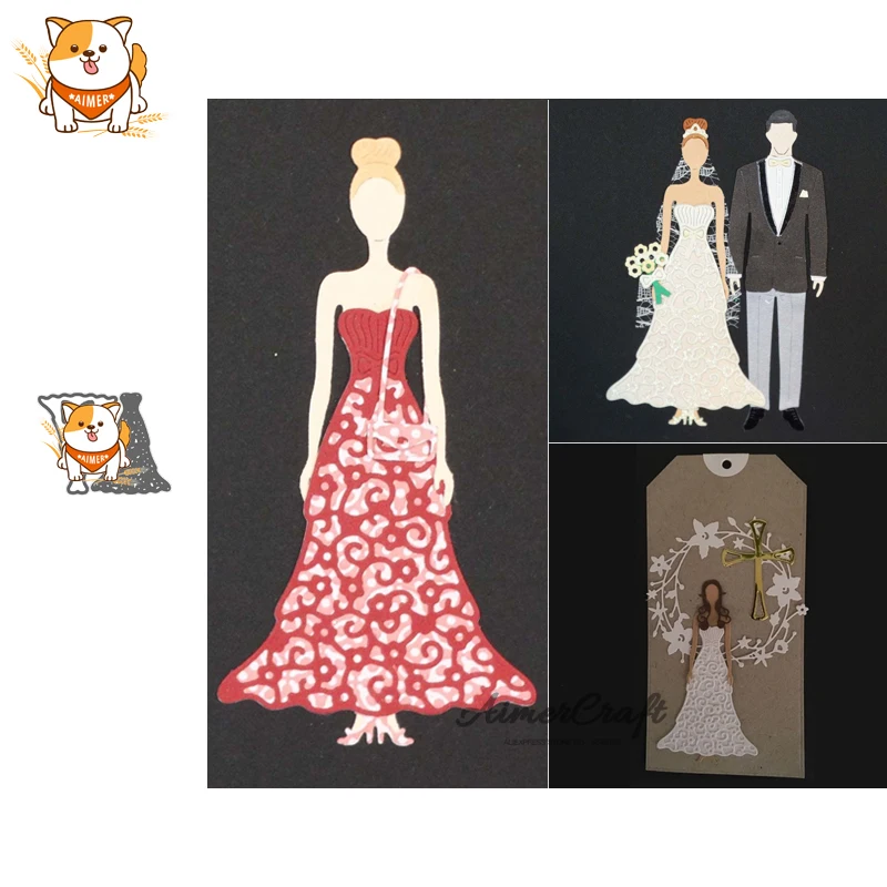 Платье юбка Canonicals трафарет для скрапбукинга декоративное тиснение ремесло