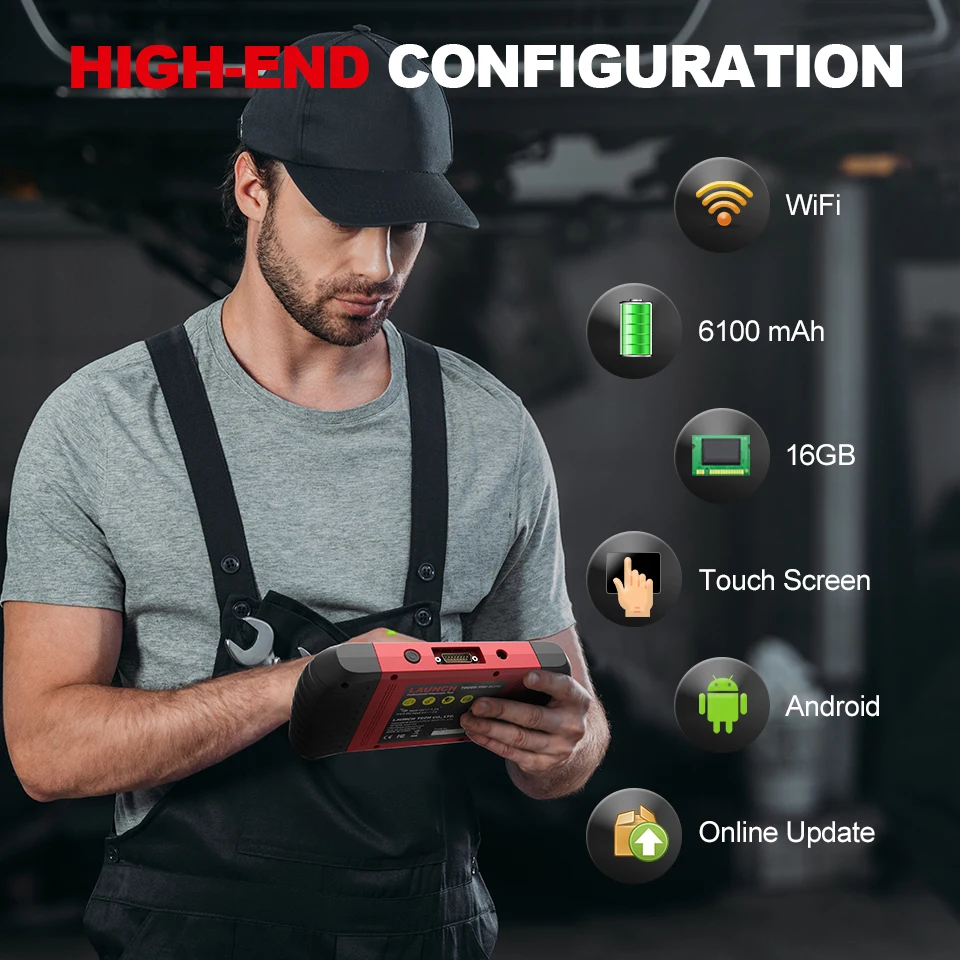 Launch CRP TOUCH PRO ELITE OBD2 сканер полная система Wifi диагностический инструмент тест