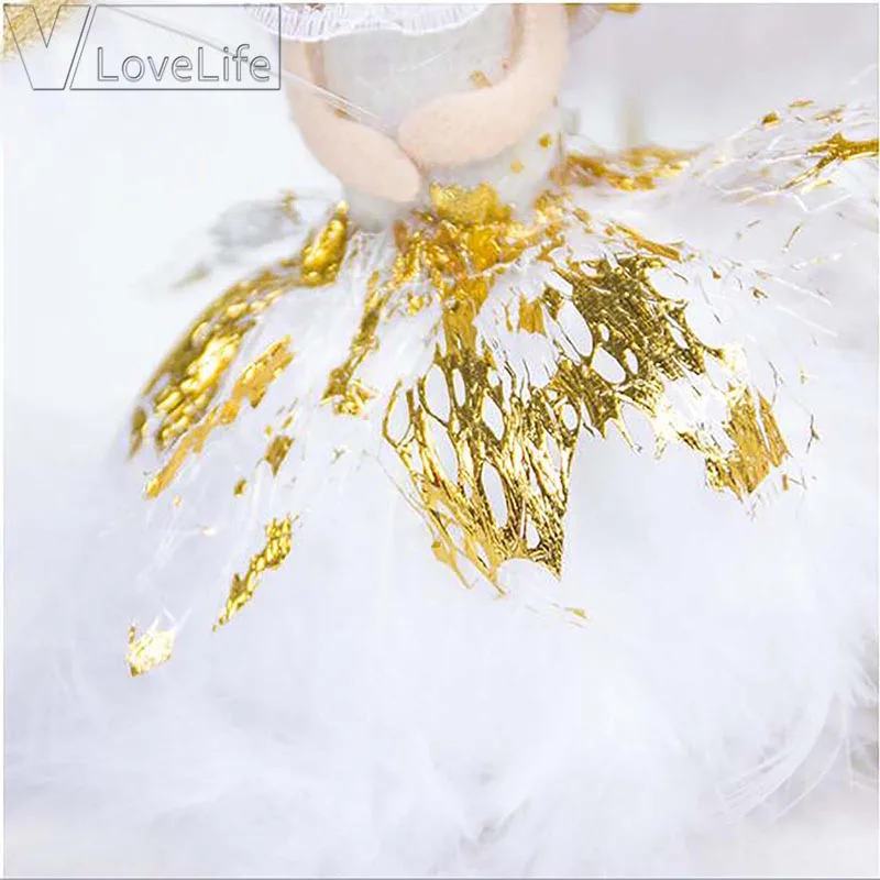 New Year Angel Wings Girl Doll Christmas Decorations Xmas Tree Pendant Home Desk Decor Gift For | Дом и сад