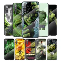 marvel hulk for xiaomi mi 11 11i 10t cc9e 9t note 10 ultra pro lite 5g tempered glass cover shell phone case