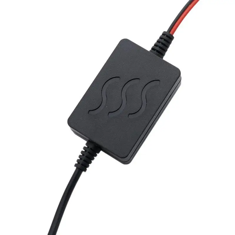 

Black 12V 24V To 5V 2A Car Driving Recorder Motorcycle Electrical Step-Down Line