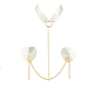 Пикантная Женская накладка на соски, Защитный Бюстгальтер с кисточками, цепочка на соски, ожерелье, цепочка, многоразовые клейкие аксессуары для ночного клуба и вечеринки