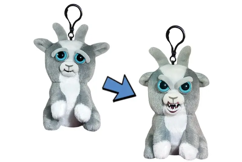 Goat Mini Веселые Домашние животные, меняющие лицо, единорог, мягкие игрушки для детей, плюшевый дракон, сердитые животные, кукла панда - Цвет: Goat Mini