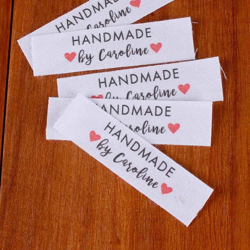

Premier Custom Garment, Sewing Labels, great for Small Business or Craft & Hobby, choice of motifs, Fold tag (MD1163)