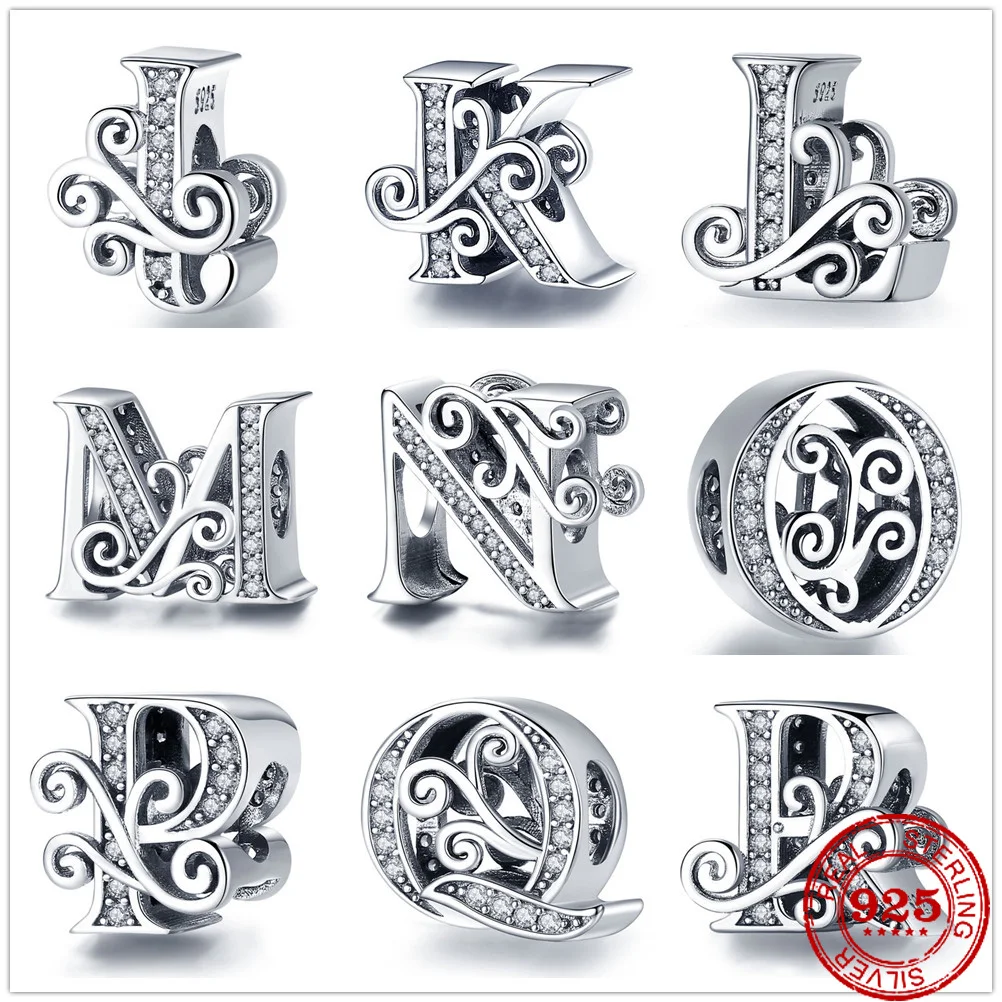 Новые бусины-шармы в виде букв алфавита подходят для оригинальных шармов Pandora