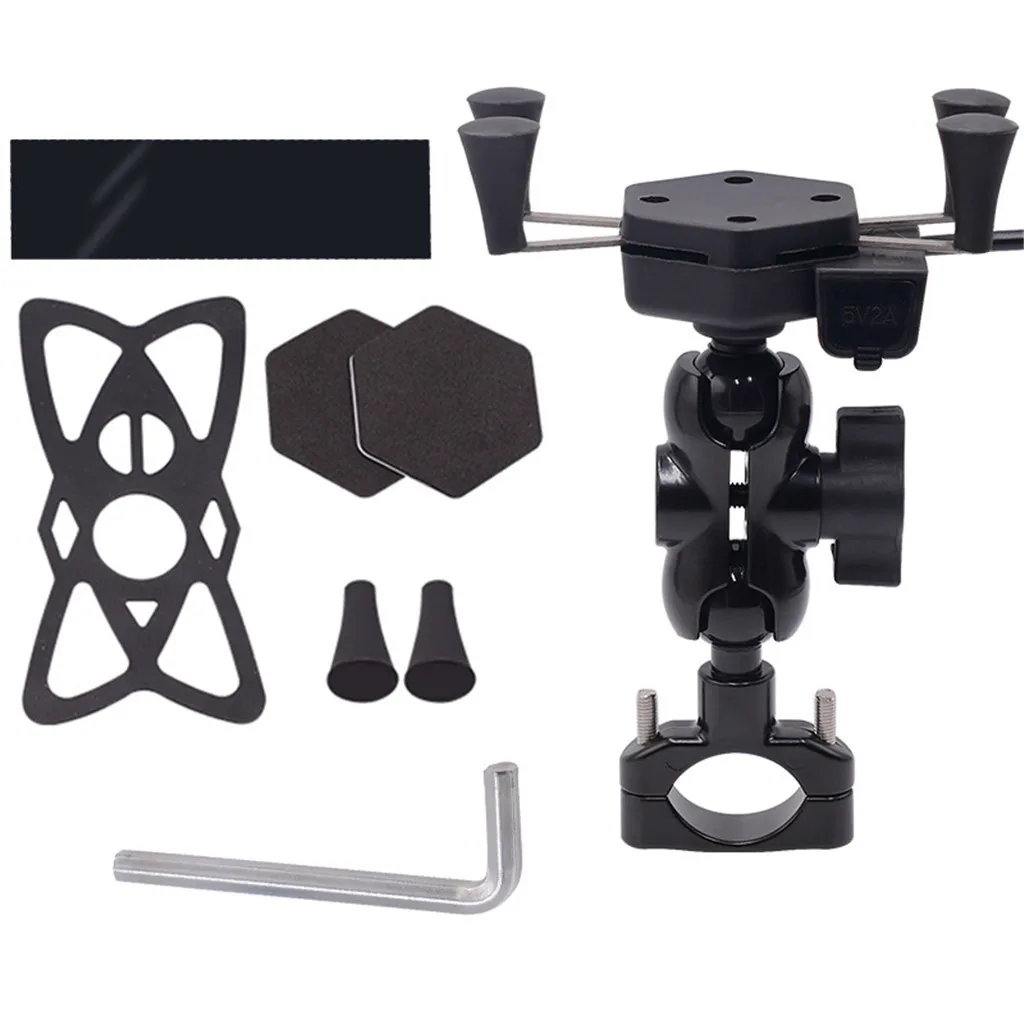 Держатель для велосипеда мотоцикла с USB зарядным устройством кронштейн руля