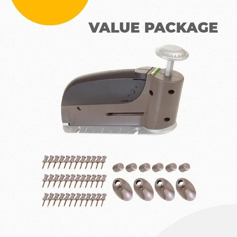 Photo Frame Stapler One Step Safe Hanging Tool Seamless Wall Nails Kit Nail Gun Labor-saving Manual Tools | Инструменты