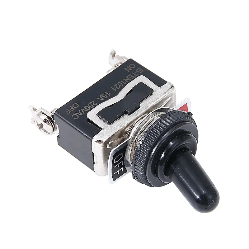 1pcs Heavy Duty Miniature On Off Small SPST Toggle Switch with Waterproof Cover 12V Lighting Accessories | Обустройство дома