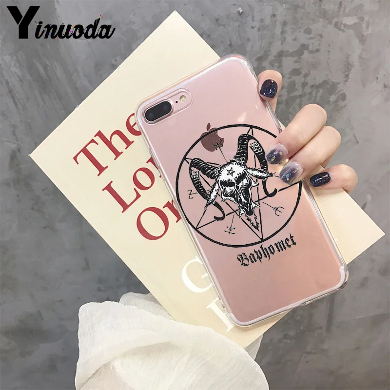 Yinuoda защитный чехол для телефона с принтом пентаграммы в виде сатанической iPhone 8 7