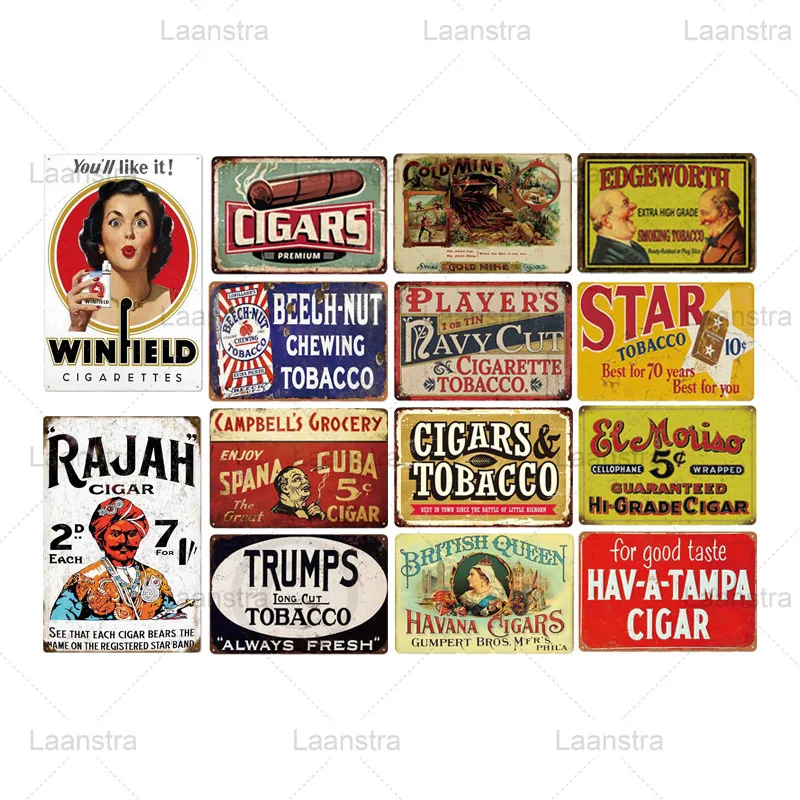 Brand Sign Vintage Poster Wall Art Decor For Cafe Bar Pub Club Street Iron Plaque
