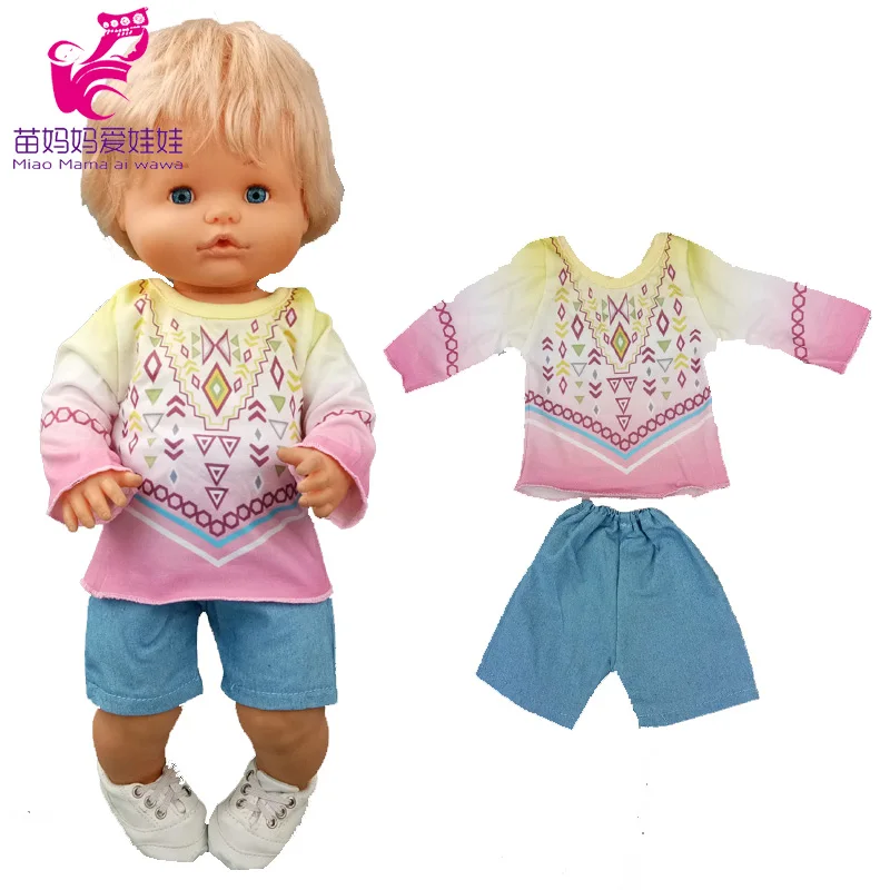 

Костюм Куклы Nenuco, рубашка с рукавами, джинсовые брюки, Одежда для кукол Ropa y su Hermanita