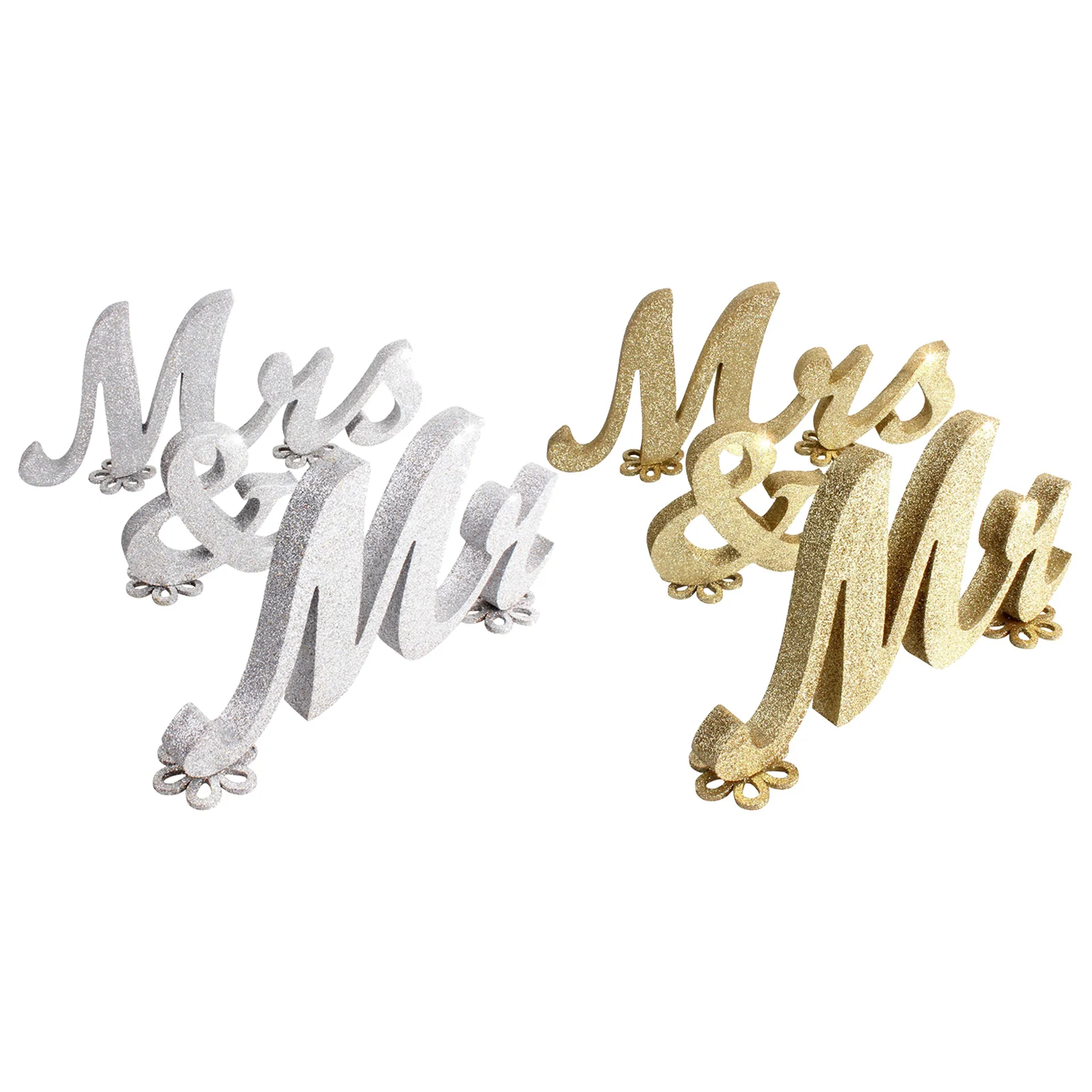 

Let's Get Married Fashion Wooden MR Or MRS Wedding Props English Words Silver Gold Rose Gold Bright Pink European-style Ornament