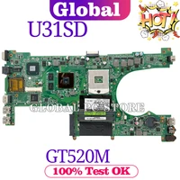 kefu maintherboard u31s laptop motherboard for asus u31sd u31sg 100 test original mainboard gt520m