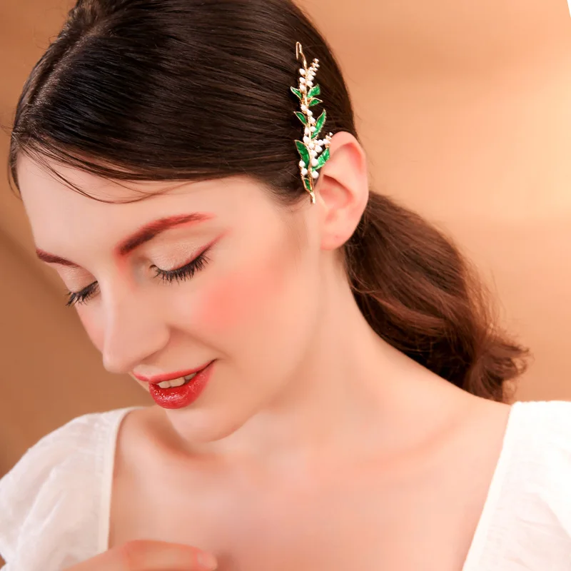 Модная перламутровая брошь женская темперамент лес лист лоза аксессуары для