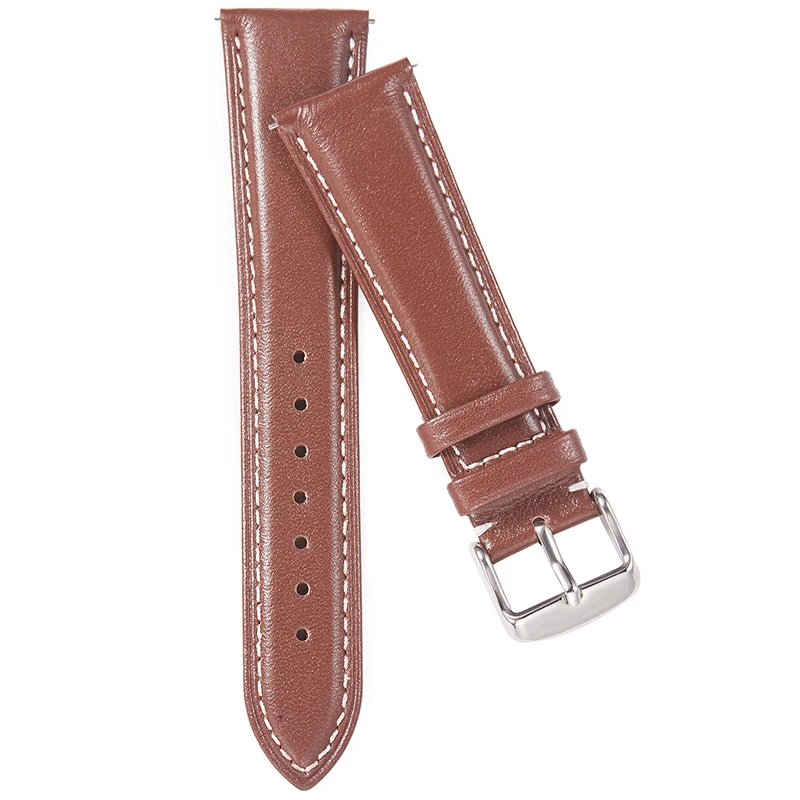 Getalia Top Grain Leather Watch Band 18mm 20mm 22mm 24mm Quick Release Leather WatchBands Extra Soft Watch Strap for Men Women