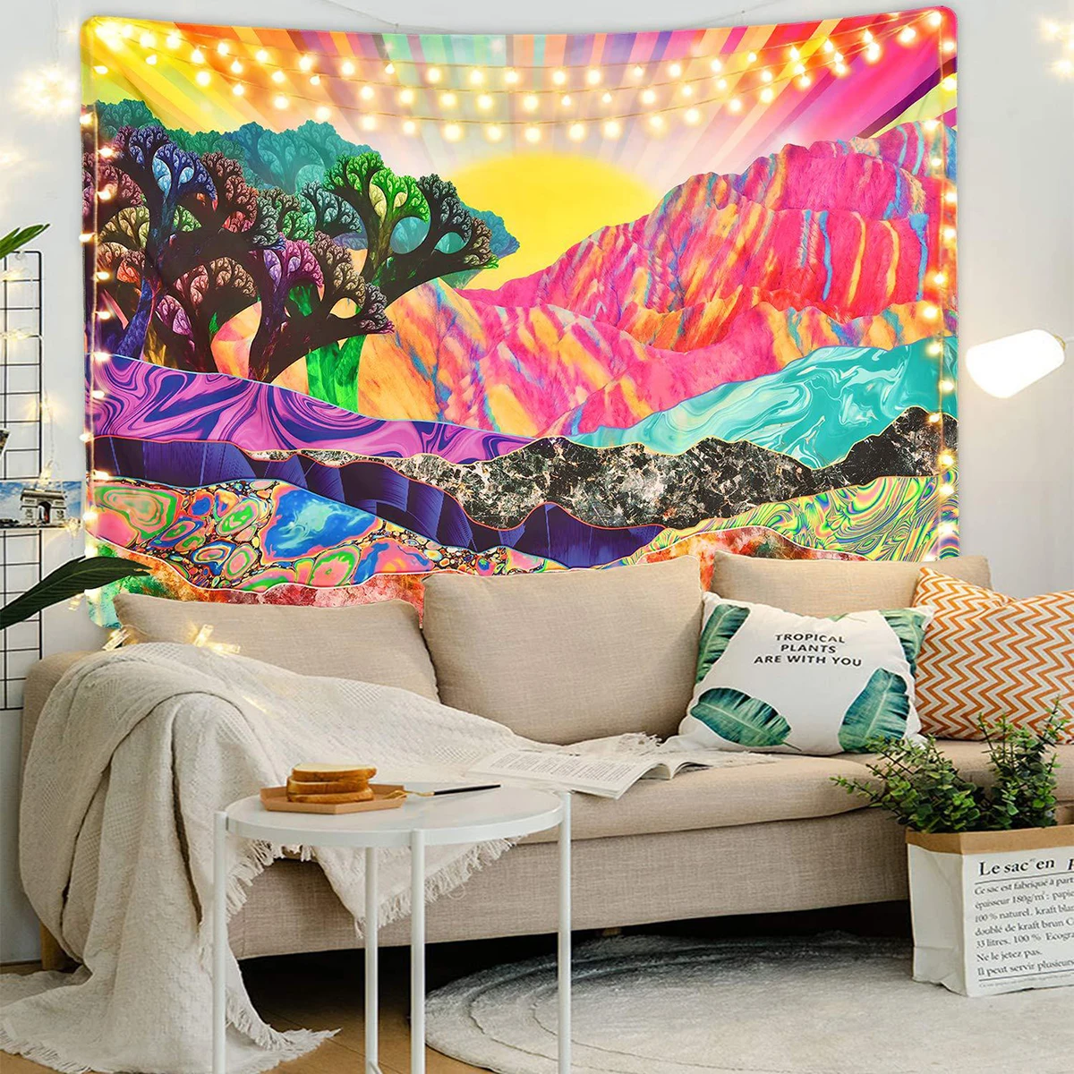 

Geometric Abstract Print Background Cloth Home Decoration Mural Tapestry Background Wall Decoration Hanging Cloth