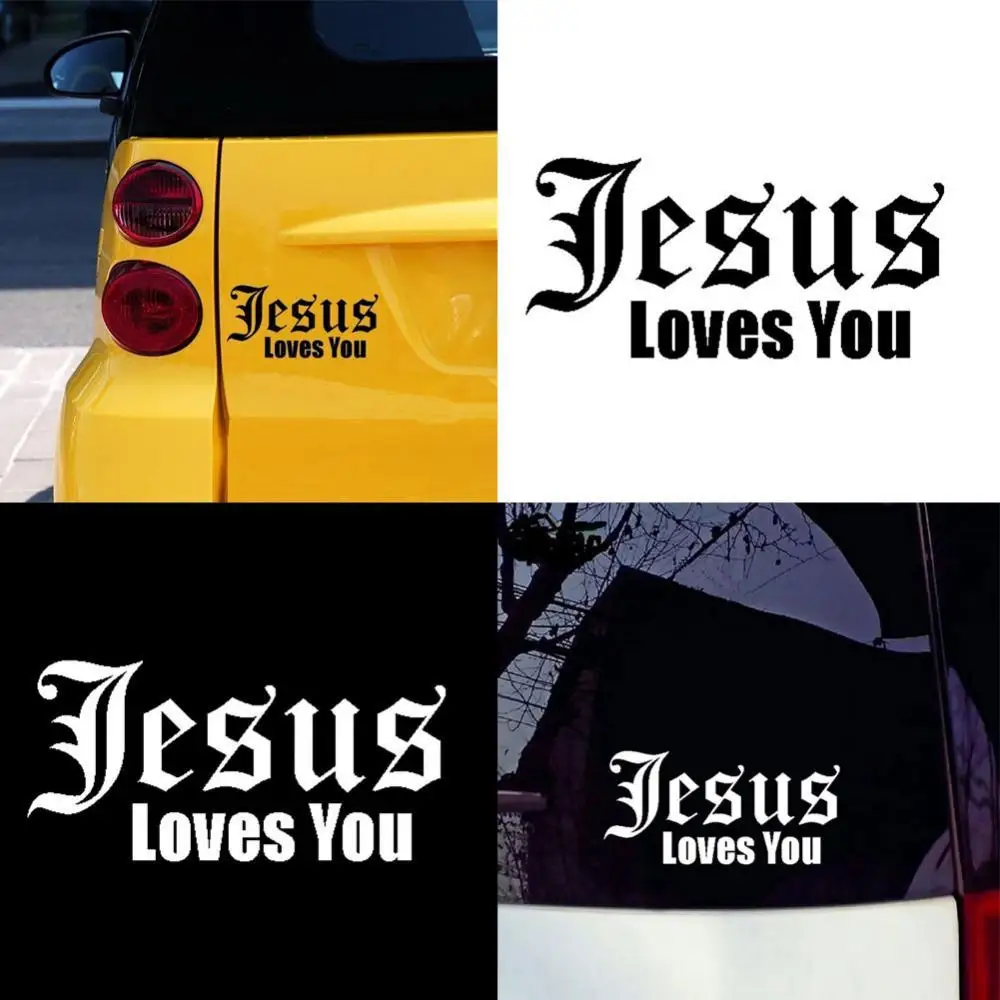

75% Dropshipping!!Jesus Love You Letters Reflective Car Vehicle Body Window Decals Sticker Decor