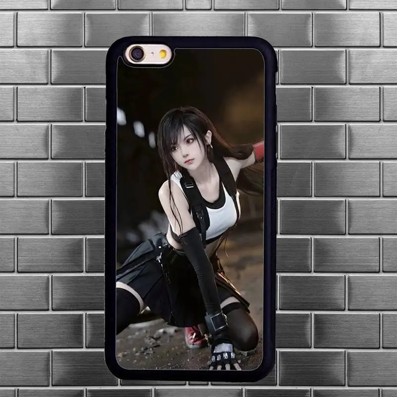 Чехол для телефона Cosplay Tifa IPhone 12 Mini X XS XR 11 Pro Max 7 8 Plus Samsung Galaxy S8 S9 S10 S20 S21 Plexi |