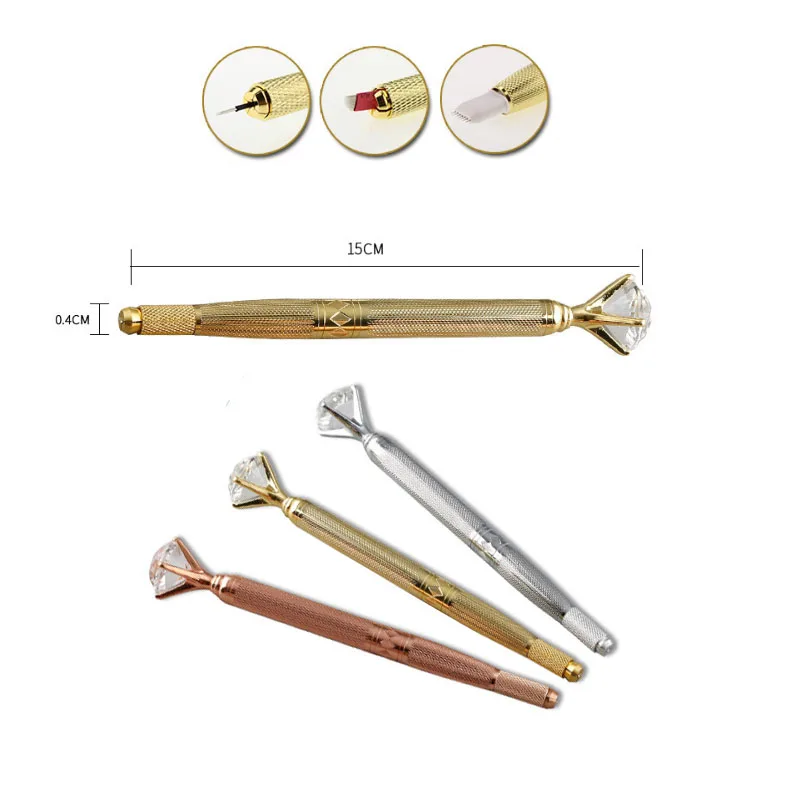 

Eyebrow Tattoo Pen Permanent Makeup Manual Blading Pencil Aluminum Alloy Eyebrow Tattoo Pen Manual Permanent Makeup Fashion