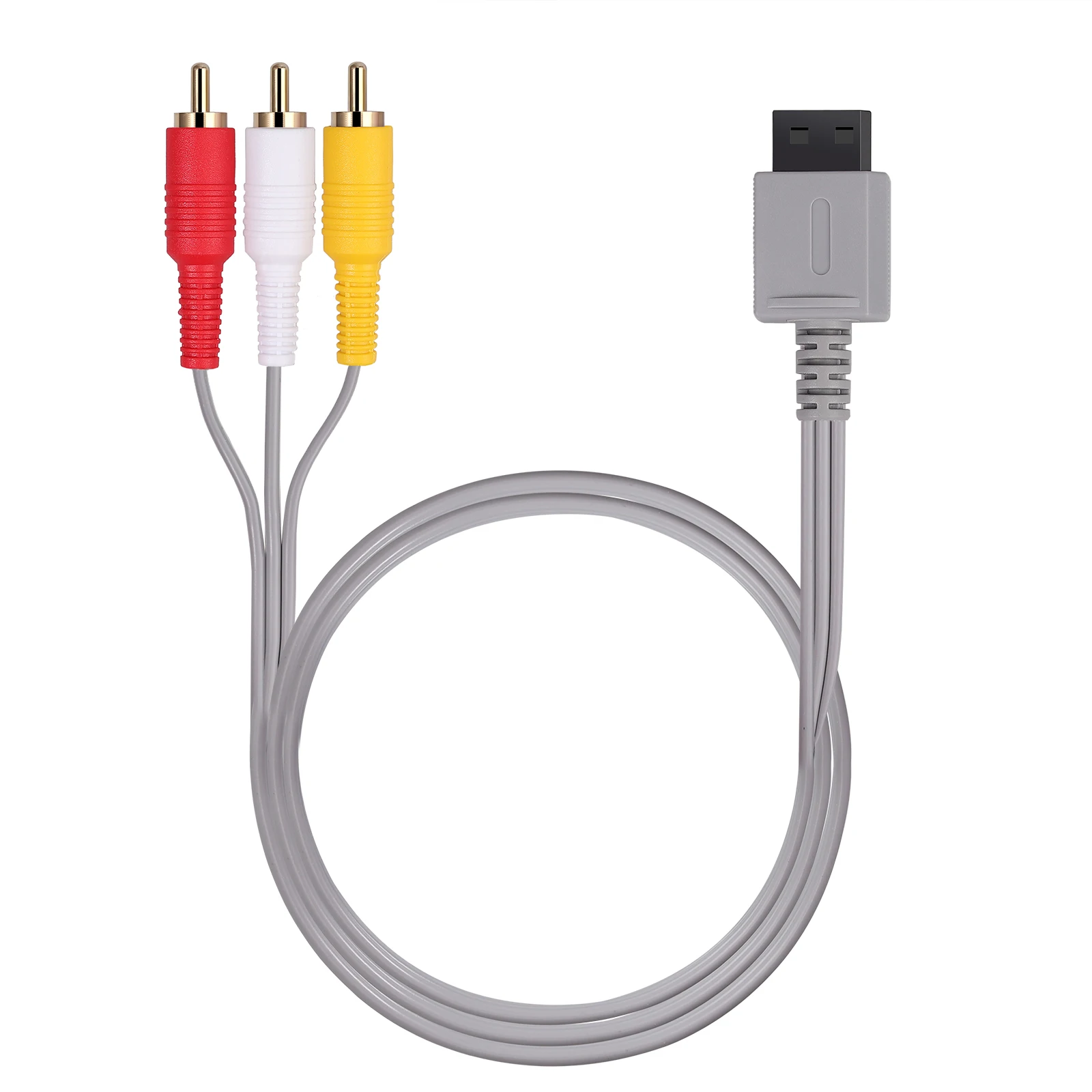 PROZOR для Wii U AV кабель 6 футов 1 8 м композитный Ретро 3 RCA позолоченный Аудио Видео