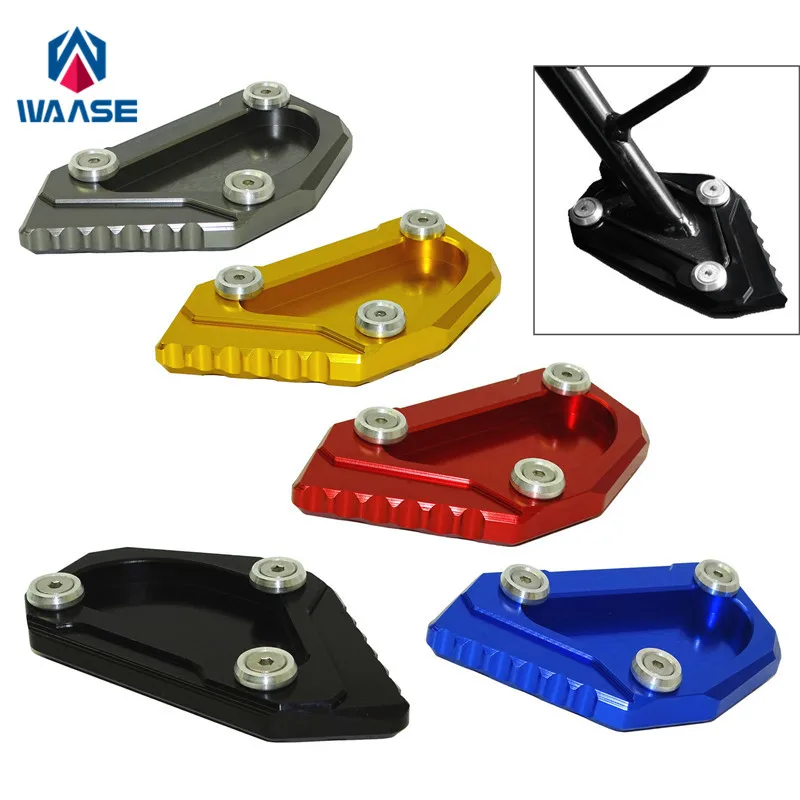 

waase For Suzuki V-Strom VStrom 650 650XT DL650 DL650XT 2012 2021 AL2-AL8 Kickstand Foot Side Stand Extension Pad Support Plate