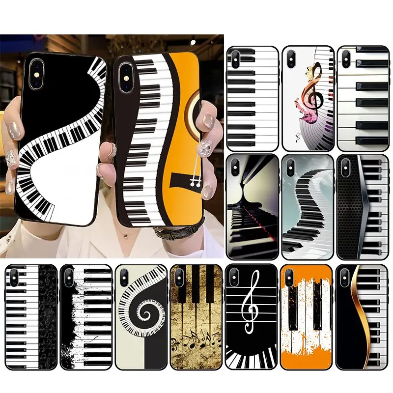 

Music piano keyboard Phone Case For iPhone 12 11 Pro XS MAX XR 8 7 6 6S Plus X 5 5S SE 12mini