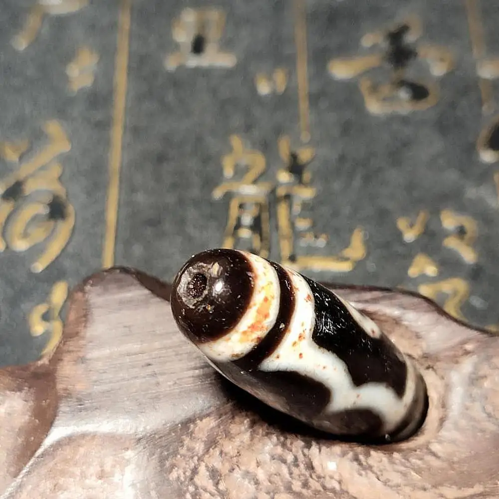 

Tibet Agate Beads 3 Eyes Totem pattern DZI Beads 36mm Old Agate beads For Men'&women's high-end jewelry bracelet necklace making