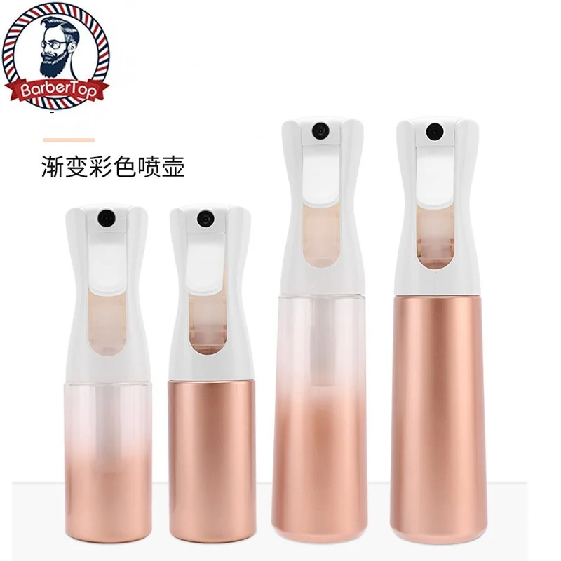 

Continuous Spray of Rose Gold, High Pressure Watering Pot, Hairdressing Make-up Water , Alcohol Disinfectant Spray Bottle