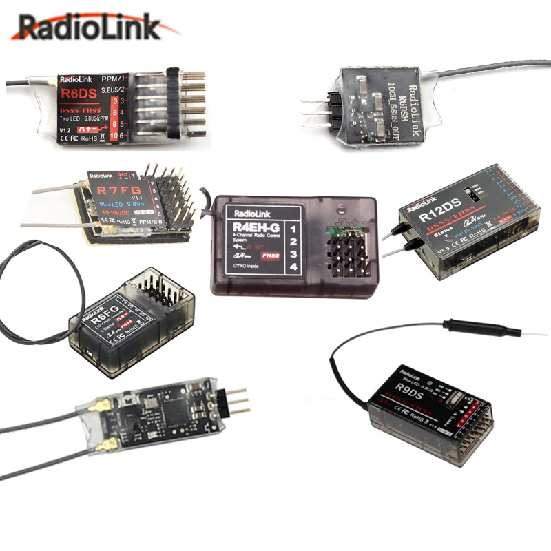 Радиоуправляемый приемник Radiolink 2 4G R9DS R7FG R6FG R6DS R12DS R12DSM R6DSM R4EH для передатчика AT9 AT9S