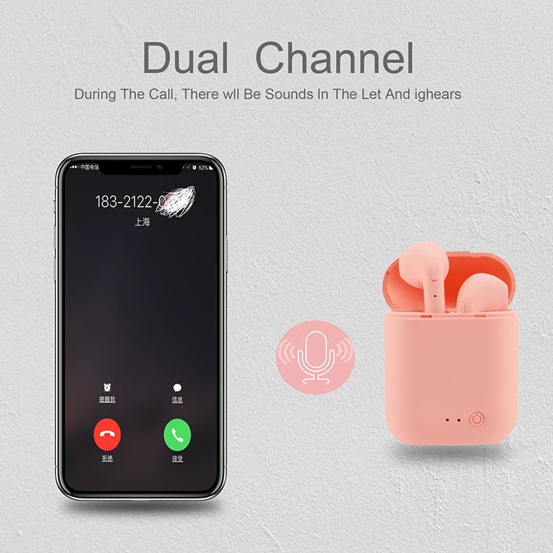 

MINI-2 Headphone Wireless Bluetooth 5.0 Earphone Mini Earbuds with Mic charging bin Sport Headset for all smart phone