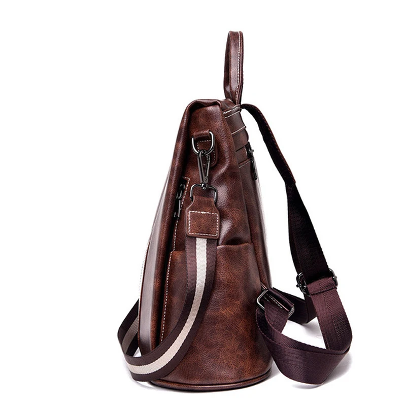 Новый кожаный рюкзак для женщин 2019 высокое качество женская сумка на молнии