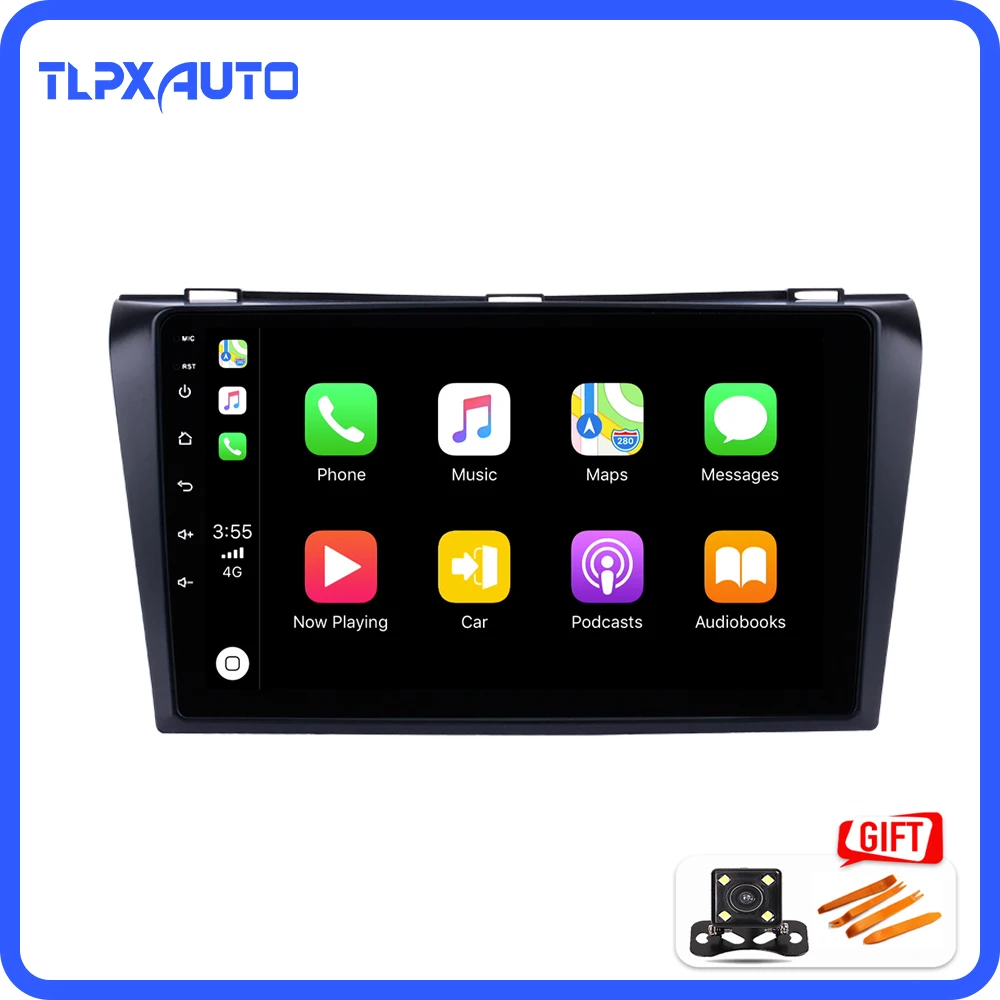 Автомагнитола adroid 8 1 9 дюймов 2 + 32 ГБ IPS для MAZDA3 2004 2009 2din радио gps навигация головное