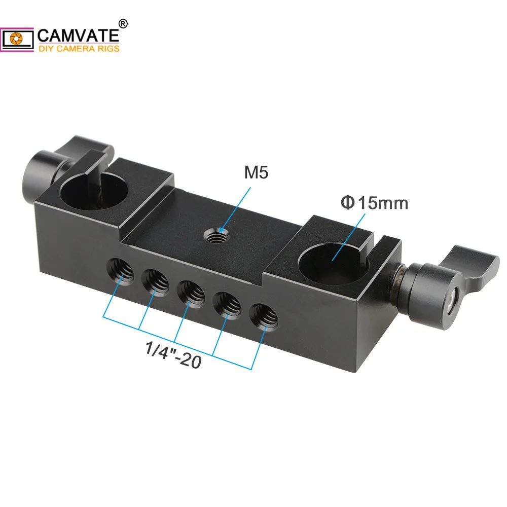 CAMVATE алюминиевая многофункциональная камера Стандартный 15 мм двойной стержень