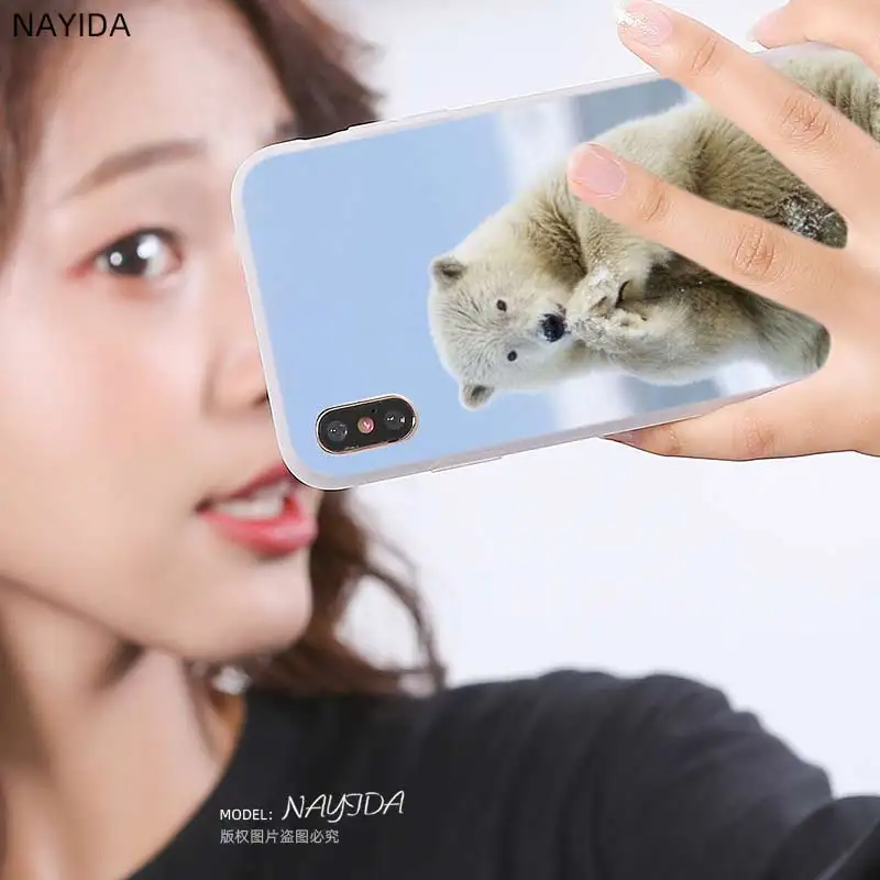 Мягкий силиконовый чехол для Samsung Galaxy S21 S20 Uitra S10 Lite S9 Plus Fe S8 S7edge милый полярный