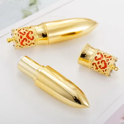 

10/30/50pcs Empty New Lip Gloss Tube DIY Cosmetic Lipbalm Refillable Container Makeup lipstick vials Gold Cover