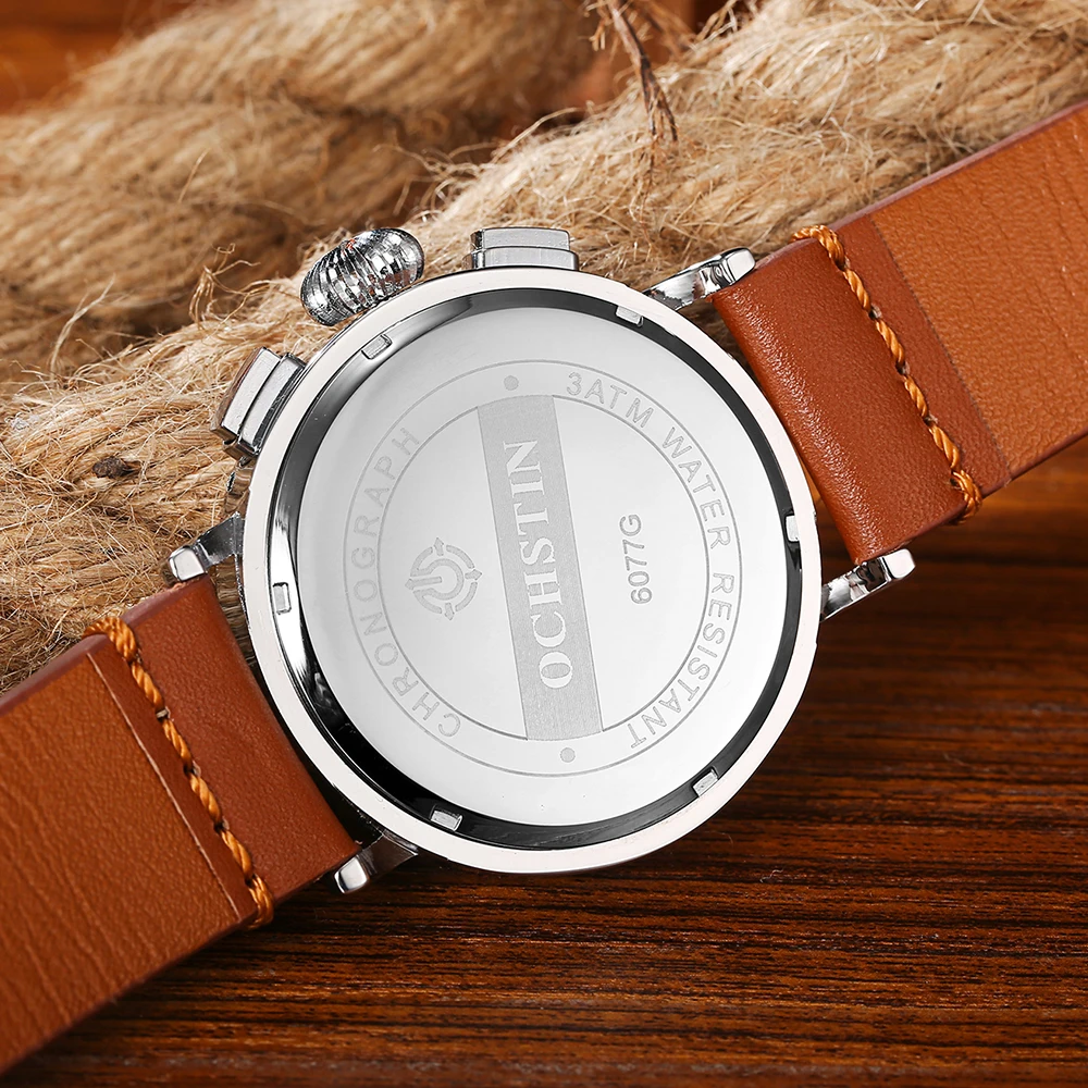 Часы наручные мужские Кварцевые водонепроницаемые с хронографом | Наручные часы