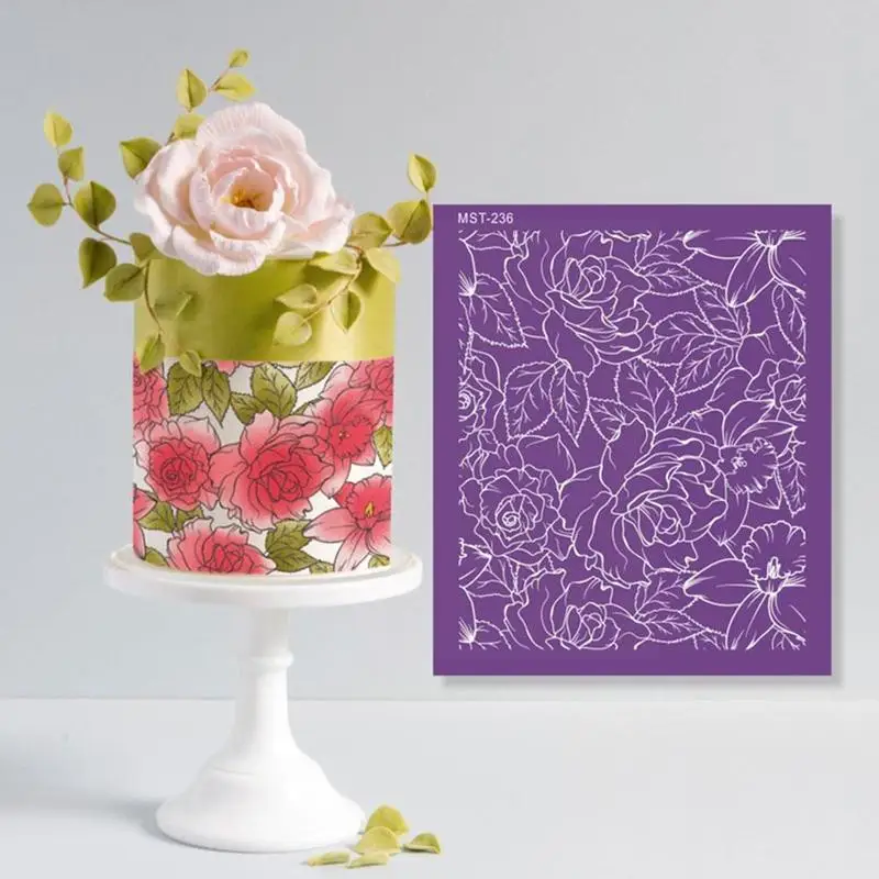 1 шт. Необычные кружевные трафареты для украшения торта на свадьбу или вечеринку