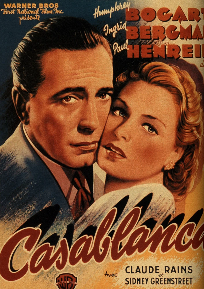 Casablanca Movie Poster, декоративная наклейка, плакат из крафт-бумаги, наклейка на стену, винтажная Наклейка на стену, настенный стикер по фильму - Цвет: 14