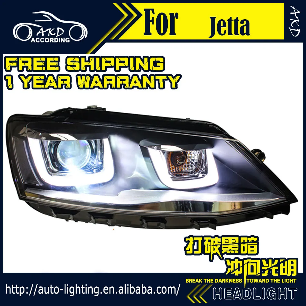 АКД автомобильный Стайлинг головная лампа для VW Jetta светодиодная фара 2011 2015