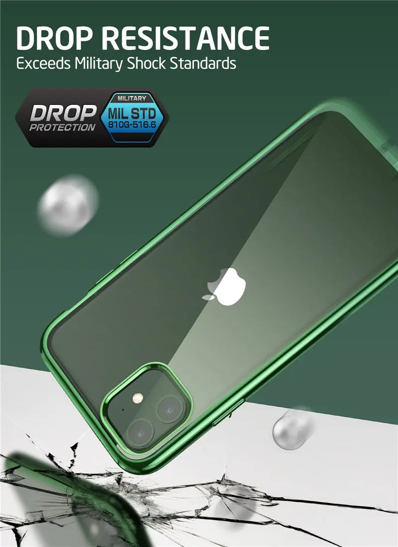 Чехол для iPhone 11 6,1() SUPCASE UB электро-металлический гальванический+ Гибридный чехол из ТПУ с встроенным защитным экраном