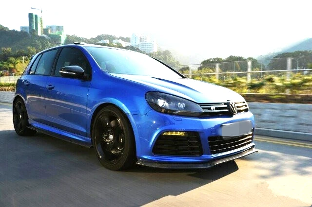 Для GOLF R20 MK6 комплекты кузова из углеродного волокна/передний спойлер боковые юбки диффузор спойлер на крыше для V W GOLF MK6R
