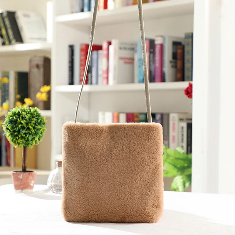 

Flannel All-Match Shoulder Messenger Bag Fresh Sweet Small Square Bag Bags