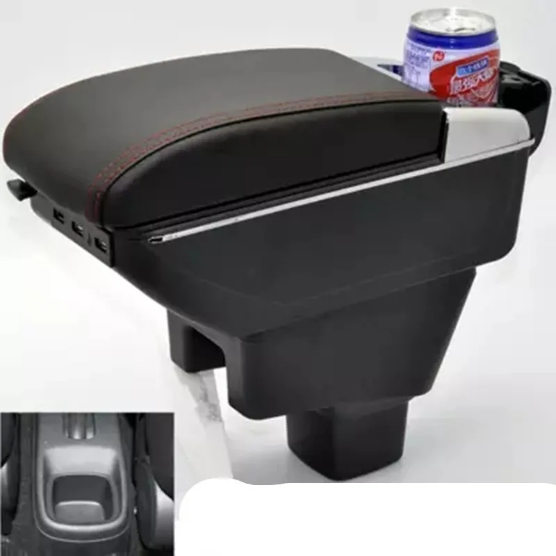 Для Suzuki SX4 подлокотник коробка USB зарядка увеличение двойной слой центральный