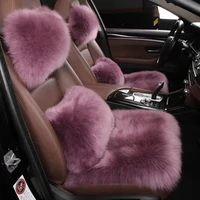 universal size fur australia sheepskin car seat covers 1 seat include 3 pieces