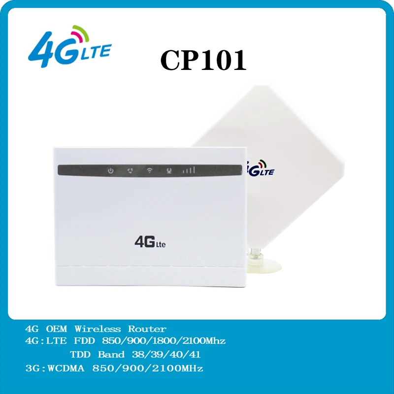 4G LTE Wireless Router CP101 4G CPE WIFI Router with Antenna PK HUAWEI B525,B310,B315