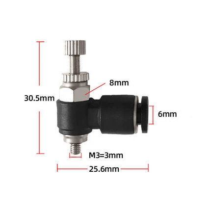 

JHCHMX 5 шт./лот Co2 Air Fitting Air Assist Регулятор воздуха для CO2 лазерной резки Co2 лазерная режущая головка
