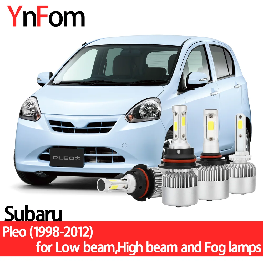 

YNFOM LED headlights kit for Subaru Pleo 1998-2012 Low beam,High beam,fog lamp,car accessories,car headlight bulbs