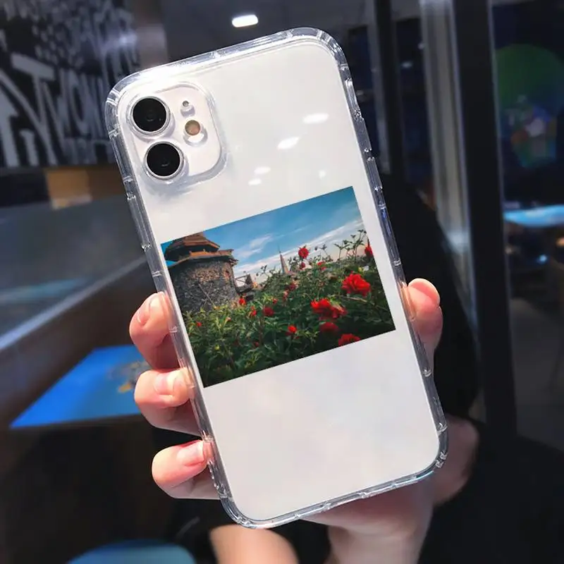 

Cottagecore Style Phone Case Transparent for Clear iPhone 11 12 mini pro 8 7 6 6S XS MAX Plus X 5S SE 2020 XR
