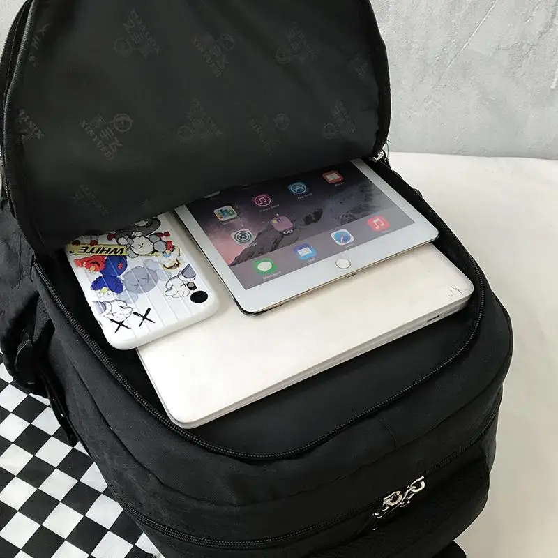 

Multi Pockets Large Unisex Backpack Laptop Female Male Schoolbag For Teenagers School Girls Travel Bag 2020 Men Satchel