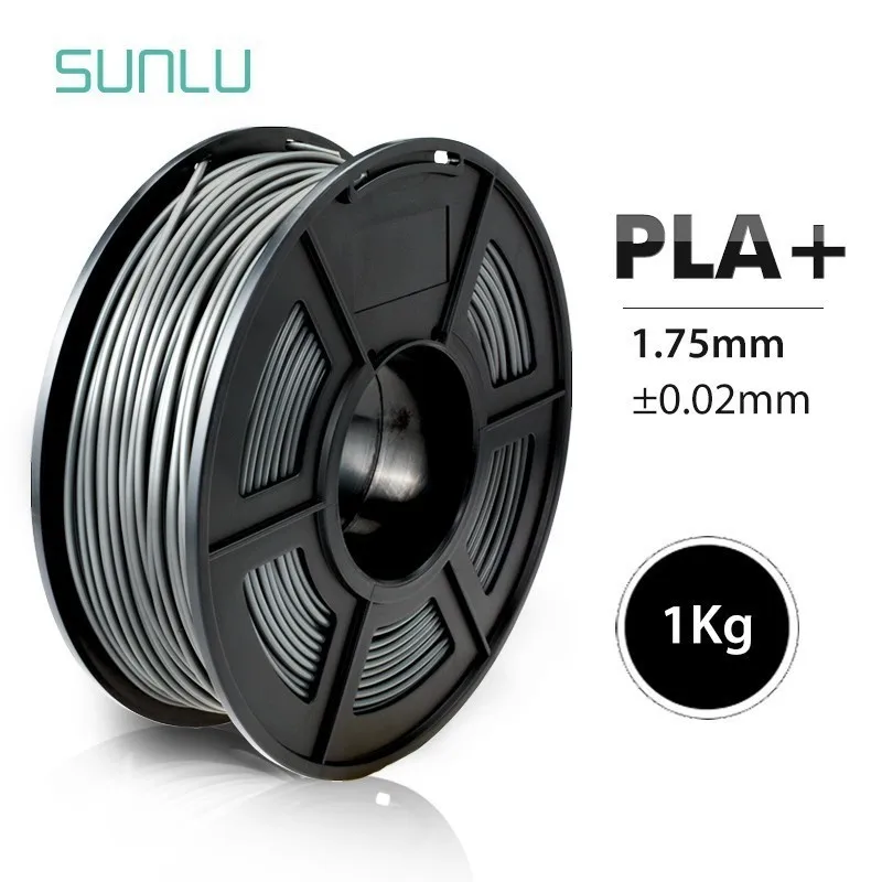 PLAPro-GY SUNLU 1,75 мм PLA+ 3D Экструдер нить 1 кг кожа с катушкой Пластик PLA плюс нить для FDM принтера 3D ручки допуск+/-0,02 мм - Цвет: PLAPro-GY